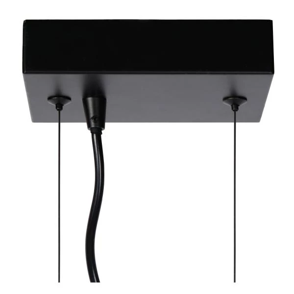 Lucide FABIAN - Lámpara colgante - 1xE27 - Negro - detalle 1